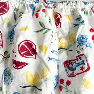 Colsie Womens Sardine Fruit Print Lace Trim Coastal Kitschy Sleep Boxer Shorts M thumbnail 4