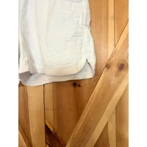 Old Navy White 100% Cotton Shorts Size XL Womens Pull On Elastic Casual Summer thumbnail 2