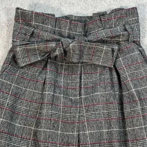 DO + BE Paperbag Waist Trouser Pants Size Small Plaid Straight Leg High Waist thumbnail 4