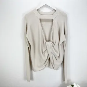 N.PHILANTHROPY Ollie Sweater Cream Twist Back Size Large L‎ NWT thumbnail 9