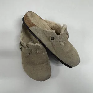 Birkenstock Boston Shearling Suede Leather - Taupe -‎ Size 40. thumbnail 3