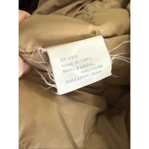 VTG 1980s THE COMPANY STORE Women L Beige Khaki Goose Down Insulated Trench Coat thumbnail 4