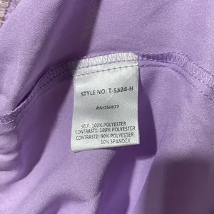 New Strut & Bolt Two Tone Satin Faux Wrap Long Sleeve Bodysuit Purple Size Large thumbnail 15