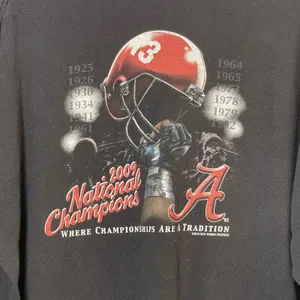 University of Alabama Size XL Black‎ 2009 National Champions Long Sleeve Shirt thumbnail 5