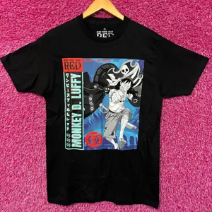 One Piece Monkey D Luffy Red Anime Movie tshirt size medium thumbnail 1