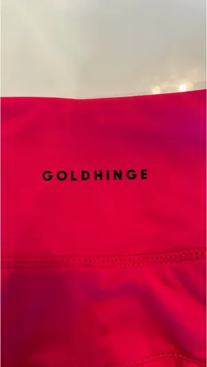 Gold hinge skort hot pink XS pleated tennis skirt  thumbnail 5