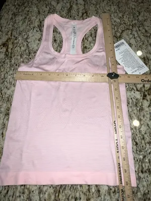 NWT Swiftly Tech Racerback Tank Top 2.0 Race Length - Strawberry Milkshake thumbnail 10
