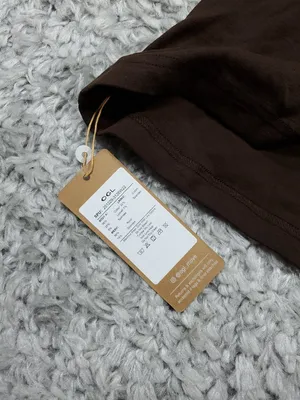 OGL Cotton Lyocell U-Neck Bra Tank Top Brami Brown Women's Size XL thumbnail 3