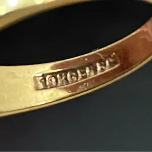 Vintage 18KGE Gold Electroplated CZ Cocktail Ring Size 8 thumbnail 12