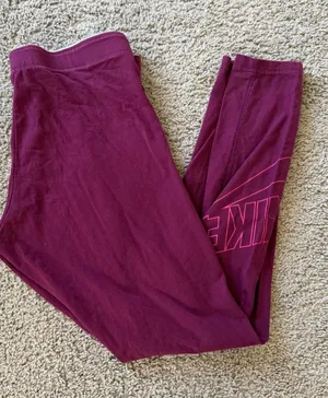Nike Women's Sportswear Leg-A-See Leggings Deep Pink Purple Size Medium thumbnail 1