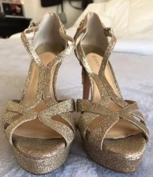 Gianni Bini Gold Sequin Heels thumbnail 5
