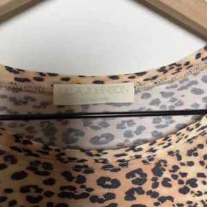Ulla Johnson Women Eve Snow Leopard Shirt‎ Medium Long Sleeve Crew Neck Cotton thumbnail 4