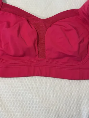 lululemon athletica Pink Molded-Cup Support Sports Bra thumbnail 4