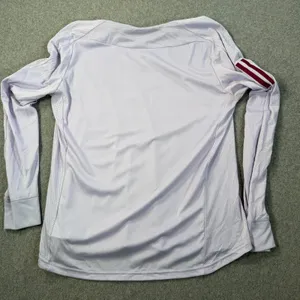 Adidas Women's Large Running AEROREADY Long Sleeve Top Lavender Purple Thumbhole thumbnail 9