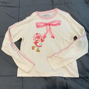 PacSun Strawberry Shortcake Pink Bow Long Sleeve thumbnail 1