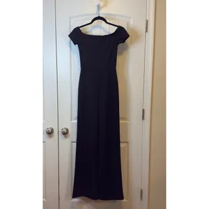 Lulus Black Off The Shoulder Wide Leg Jumpsuit XS Formal Evening Wedding Guest‎ thumbnail 3