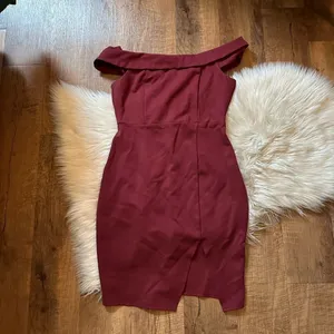 LULU’S Way Of Love Wine Red Off The Shoulder Bodycon Dress thumbnail 3