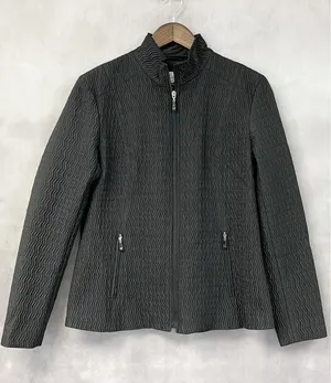 Pendleton Quilted Zip‎ Up Jacket Women Medium Textured Coastal Heritage Elevated thumbnail 1