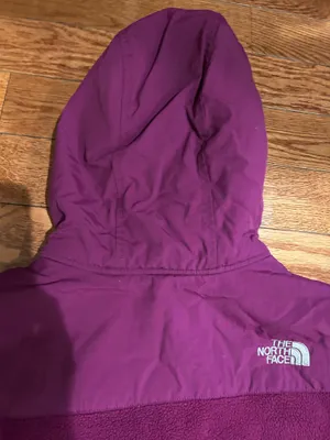 The North Face 90s Retro Denali purple fleece Hoodie jacket XL teenage!Women s/M thumbnail 7