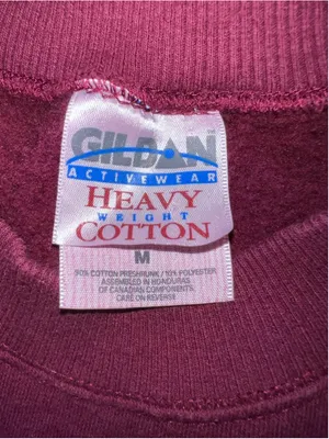 Gildan VTG Cottagecore 90s Maroon Sweatshirt M thumbnail 6