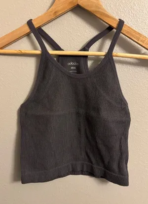 Ododos ribbed cropped tank size small thumbnail 1