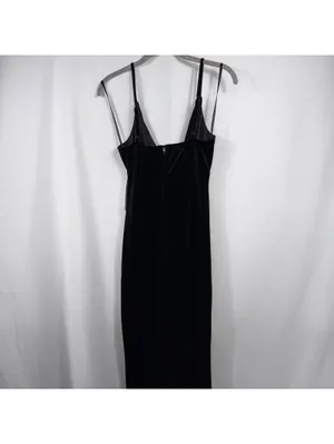 Premier Amour Black Velvet Cowl Neck Dress Size 6 NWT thumbnail 10