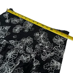 Bossa Concept Black and White Floral Lace Crop Top Maxi Skirt Set Feminine‎ L thumbnail 14