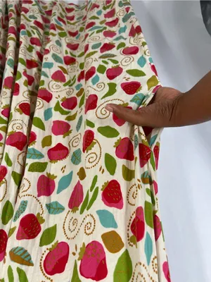 Gudrun Sjödén June Strawberry Print Organic Cotton Modal Dress XL thumbnail 5