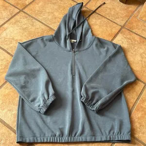 Cable and Gauge blue Modal 1/4 zip hoodie size XXL thumbnail 1