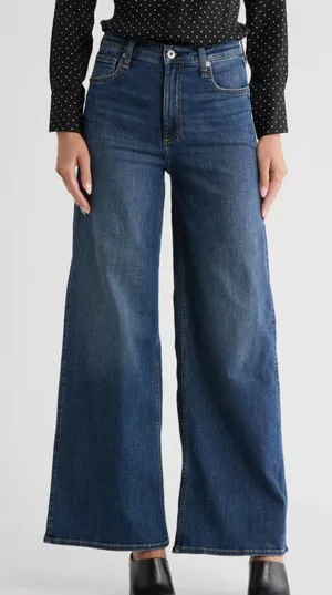 Rag & Bone Serena Dark Wash Bogart High Waist Wide Leg Jeans NWT Size 28 thumbnail 1