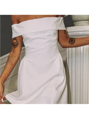 NWT Princess Polly Main Character Strapless Mini Dress White thumbnail 3