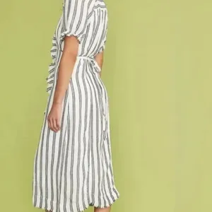 Anthropologie Pilcro Ruffle collar button down dress NWT thumbnail 3