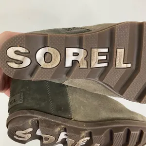 Sorel Joan of Arctic Brown Suede Side Zip Wedge Booties Size‎ 6.5 thumbnail 7