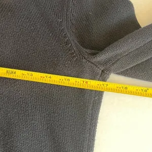 Ralph Lauren Sz XS or PM Green Label Shawl Collar Ribbed Sweater Gold Clasp thumbnail 6
