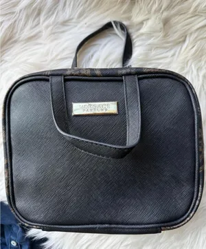 Versace Parfums Black and Brown Logo Cosmetic Bag thumbnail 1