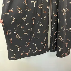 Boutique Kaileigh Black Floral Wide Leg‎ Jumpsuit XS thumbnail 5