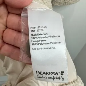 Bearpaw Women's Size 3X Teddy Beige Sherpa Longline Winter‎ Coat Cozy Boho City thumbnail 7