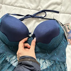 NWT Coquette Chemise Slip Blue Push‎ Up Womens Size Large Sexy Whimsy Dreamcore thumbnail 3