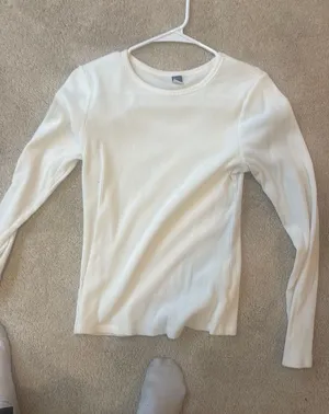 White Old Navy Long Sleeve Shirt thumbnail 1