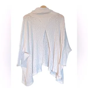 Free People Beach Top World Traveler Cowl Neck Open Back Thermal Pullover - L thumbnail 4