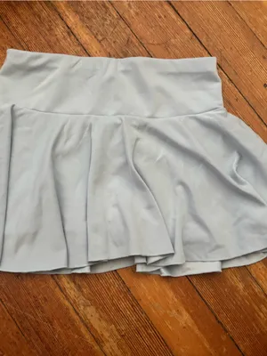 aerie Light Blue Pleated Mini Skirt thumbnail 2