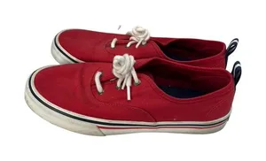 Sperry Crest Vibe Sneakers Womens 8 Red Canvas Low‎ Top STS84827 thumbnail 1
