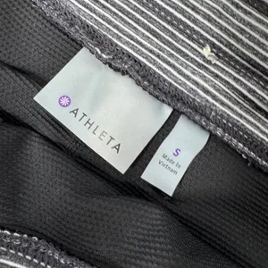 Athleta Athletic Skort Skirt Workout Grey Stripe Sm thumbnail 3