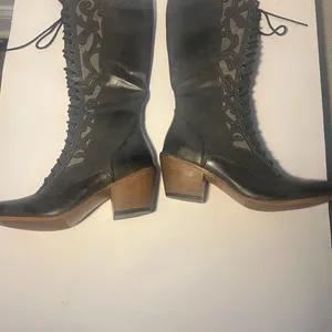 Boots Boots lace up size 8 western moto giddyup boots NEW festival thumbnail 4