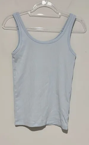 Aerie ribbed tank top pastel‎ light blue size medium thumbnail 1
