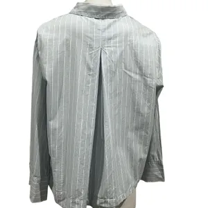 COS blue striped collared button up shirt thumbnail 7