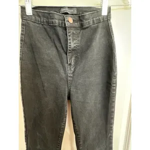 Hammer Jeans Black Super Flare High WAisted Women's Juniors Sz 1 thumbnail 5
