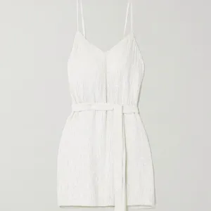 RETROFÉTE‎ Claire Belted Sequined Chiffon Mini Dress Iridescent XL NEW thumbnail 3