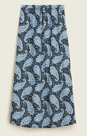 J. Crew Collection pull-on skirt in Ratti Pacific paisley XS thumbnail 1