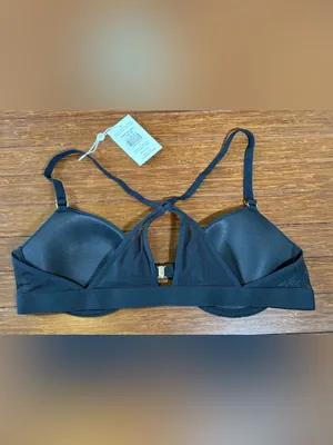 Pepper Racerback Lift Up Bra front closure clasp and a keyhole Racerback Sz 42A thumbnail 3